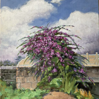 oil painting art: Blossoming Solitude