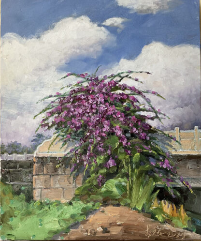 oil painting art: Blossoming Solitude